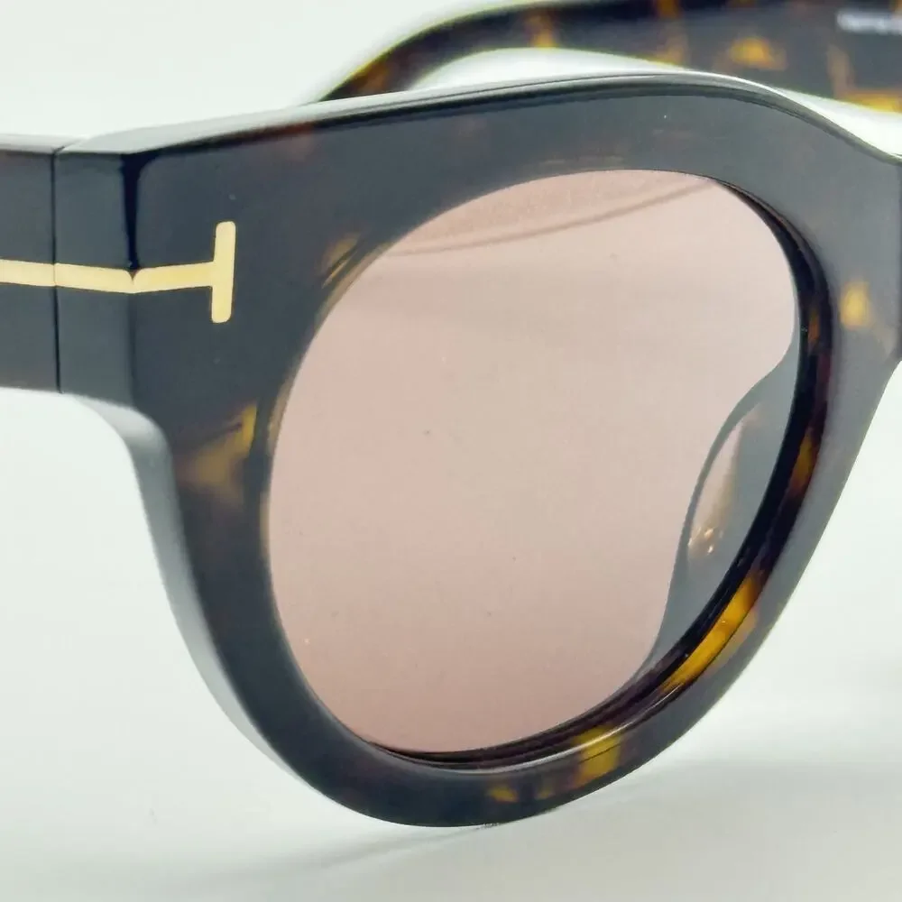 Tom Ford Sunglasses Marine-02 TF1315 52E Havana Cat Eye Frame Brown Lens 50mm